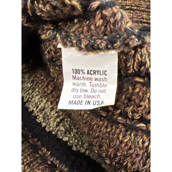 VTG LaVane New York “Coogi Style” Knitted Crewneck Sweater, Elastic Waist Sz L - Picture 9 of 9